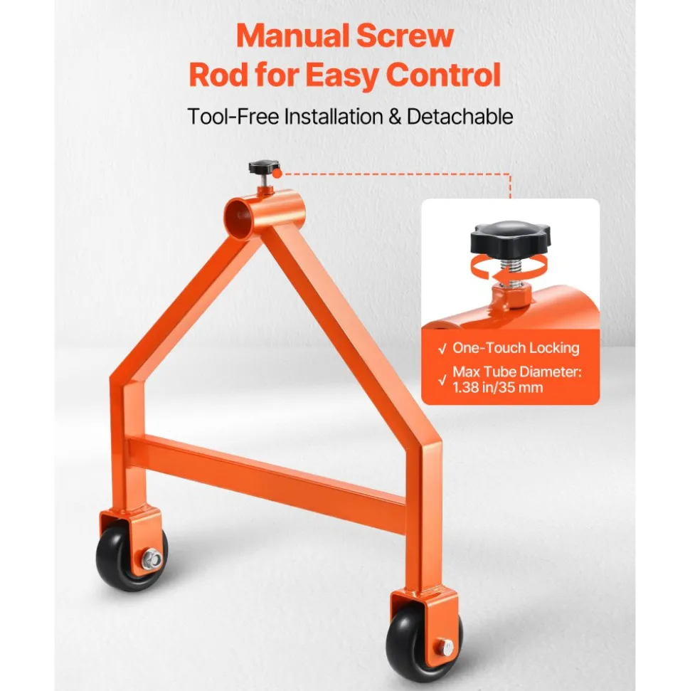 VEVOR Wire Spool Rack, 220 lbs Load Capacity, Portable Cable Caddy, Moveable Wire Rack with Wheels, Spool Holder, Up to 29.9 in Diameter, for Electrical Industrial and Retail Use, Working Efficiency