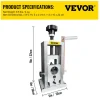 VEVOR Wire Stripping Machine, 0.06-1.57 inches Drill Powered, Manual Copper Stripper w Heat Treated Steel Ultra Long Lasting Blade, Compact & Portable for Scrap Cable Peeling Recycling