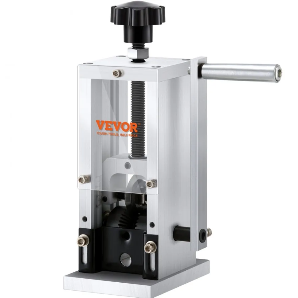 VEVOR Wire Stripping Machine,Wire Stripper with Hand Crank or Drill Powered,0.06''-1.18'' Copper Wire Stripper,Visible Stripping Depth Reference,Portable Aluminum Frame Wire Peeler