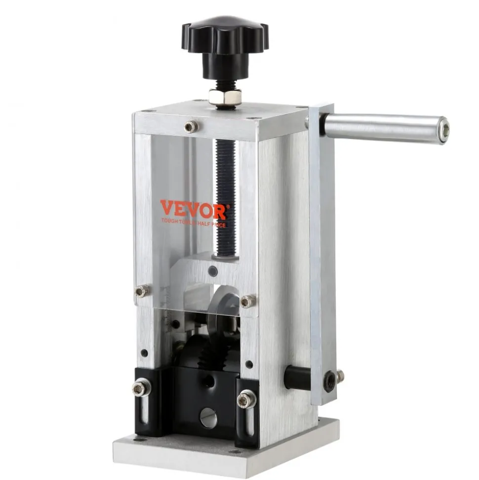 VEVOR Wire Stripping Machine,Wire Stripper with Hand Crank or Drill Powered,0.06''-1.18'' Copper Wire Stripper,Visible Stripping Depth Reference,Portable Aluminum Frame Wire Peeler