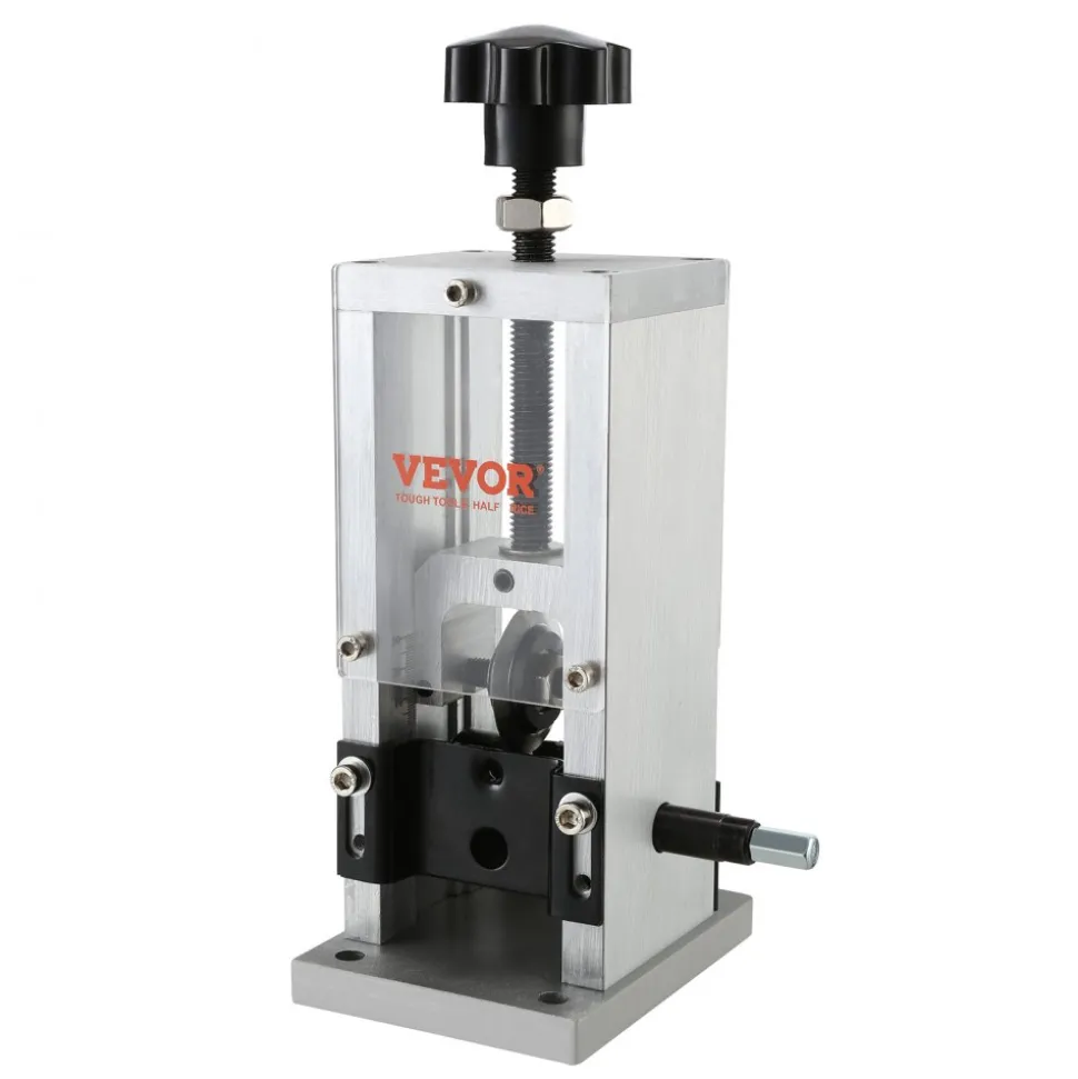 VEVOR Wire Stripping Machine,Wire Stripper with Hand Crank or Drill Powered,0.06''-1.18'' Copper Wire Stripper,Visible Stripping Depth Reference,Portable Aluminum Frame Wire Peeler