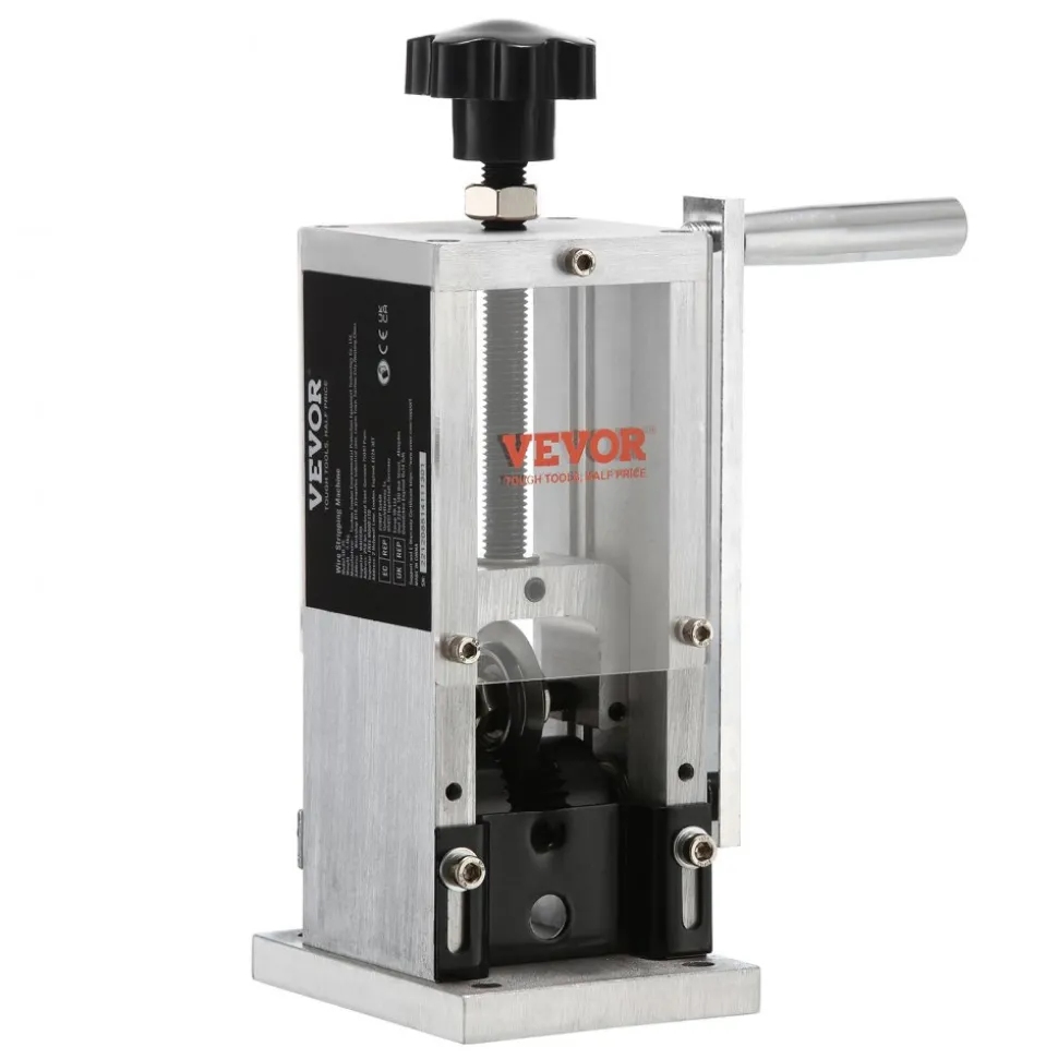 VEVOR Wire Stripping Machine,Wire Stripper with Hand Crank or Drill Powered,0.06''-1.18'' Copper Wire Stripper,Visible Stripping Depth Reference,Portable Aluminum Frame Wire Peeler