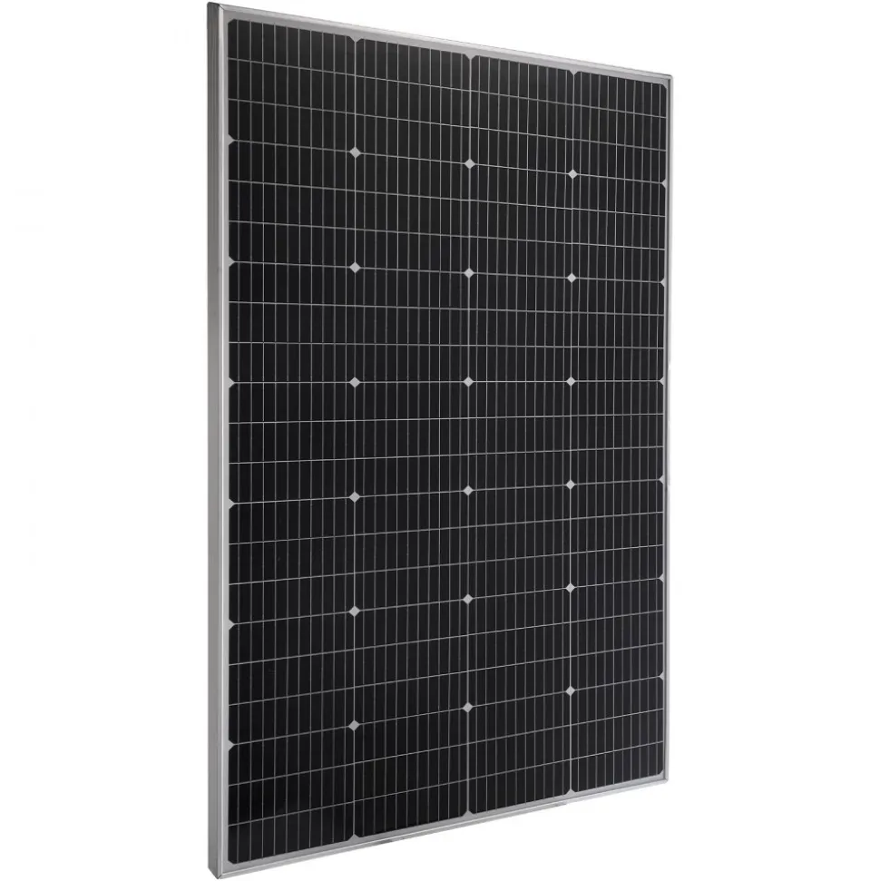 VEVOR 200W Monocrystalline Solar Panel, 23% High-Efficiency Mono PV Module with Stable MC4 Output & Aluminum Frame, IP65 Waterproof Solar Panel for Car Boat RV Flat Rooftop Off-Grid Applications