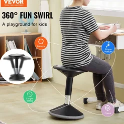 VEVOR Wobble Chair, Height-Adjustable (15.7-21.7