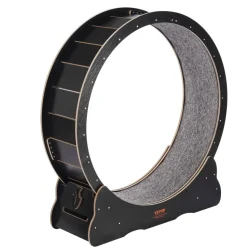 VEVOR Wooden Cat Exercise Wheel, 43.3