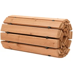 VEVOR Wooden Garden Pathway, 8 ft L x 17 in W, Non-Slip Straight Garden Walkway, Roll Out Cedar Outdoor Walkway Path with Wire Rope Connection, Decorative Garden Paver for Backyard Wedding Party