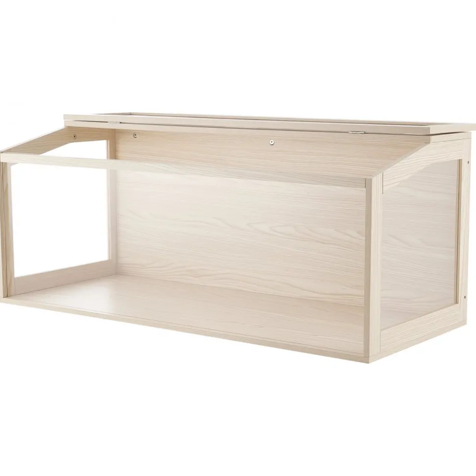 VEVOR Wooden Hamster Cage 48"x20.1"x20.1" 270° Viewing Hamster Habitat, Chewproof Acrylic Small Animal Cage with Openable Top, Large Pet Enclosure for Syrian/Dwarf Hamsters, Guinea Pigs & Gerbils