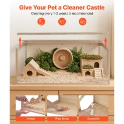 VEVOR Wooden Hamster Cage 23.8