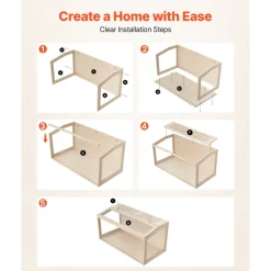 VEVOR Wooden Hamster Cage 23.8