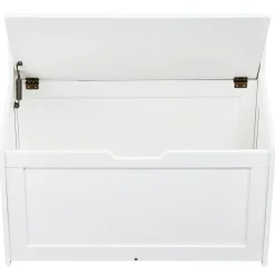 VEVOR Wooden Toy Chest for Kids, Toddler Toy Storage Box with Flip-Top Lid and Safety Hinge, 32.68 x 17.91 x 24.02