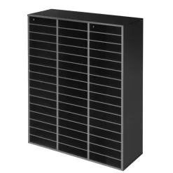VEVOR Wood Literature Organizer 27 Compartments Office Mailboxes Brown, Countertop Literature Sorter for Files Documents Papers, with Adjustable Shelves, for Office, Home, Classroom Organization