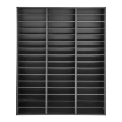VEVOR Wood Literature Organizer 27 Compartments Office Mailboxes Brown, Countertop Literature Sorter for Files Documents Papers, with Adjustable Shelves, for Office, Home, Classroom Organization