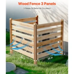 VEVOR Wood Privacy Fence, 38