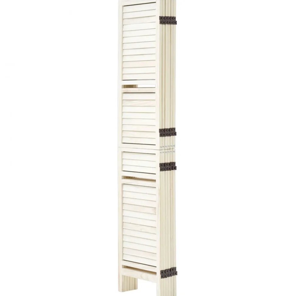 VEVOR Wood Room Divider 6 Panels Wood Folding Privacy Screen with Shelves, For Room Separation & Home Decor, 67.1 in Tall, Solid Frame, 360° Two-Way Hinges, Louvered Wooden Partition with Hardware