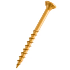 VEVOR Wood Screws 350 PCS, #8 x 2-Inch Anti-Rust Coated, Exterior Deck Screw Torx/T25 Star Drive, Metal Rust-Resistant Outdoor Decking Screws with 2 Screw Connectors, for Decking Fencing Framing