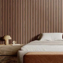 VEVOR Wood Slat Acoustic Panels, 7.9 x 94.5 inch, MDF Accent Wooden Wall Panels for Modern Interior Wall Decor, Faux Wood Wall Board Panels for Noise Reduction, Silver Wood