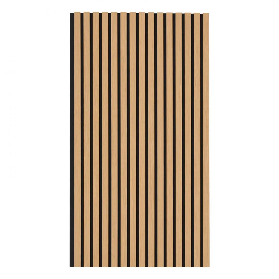 VEVOR Wood Slat Acoustic Panels, 23.6 x 47.2 inch, MDF Accent Wooden Wall Panels for Modern Interior Wall Decor, Faux Wood Wall Board Panels for Noise Reduction, Light Oak