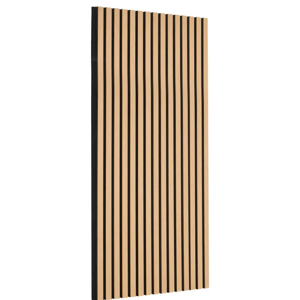 VEVOR Wood Slat Acoustic Panels, 23.6 x 47.2 inch, MDF Accent Wooden Wall Panels for Modern Interior Wall Decor, Faux Wood Wall Board Panels for Noise Reduction, Light Oak