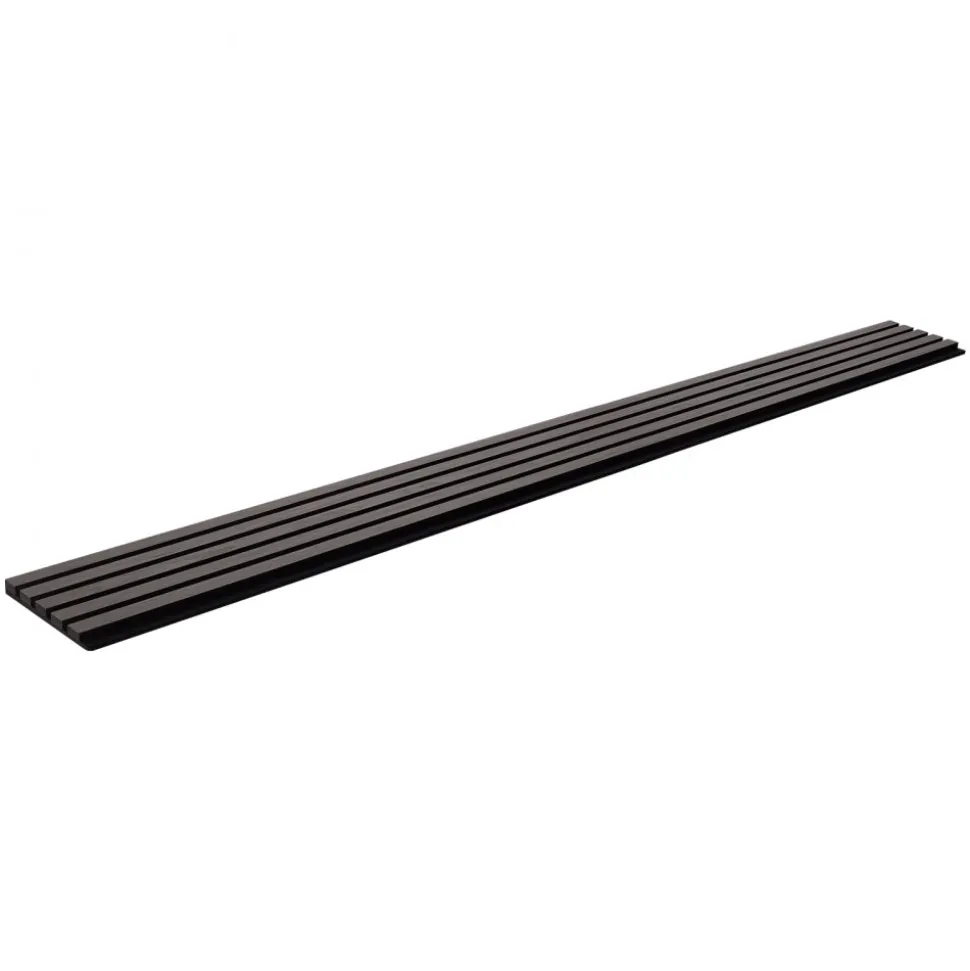 VEVOR Wood Slat Acoustic Panels, 7.9 x 94.5 inch, MDF Accent Wooden Wall Panels for Modern Interior Wall Decor, Faux Wood Wall Board Panels for Noise Reduction, Black Oak