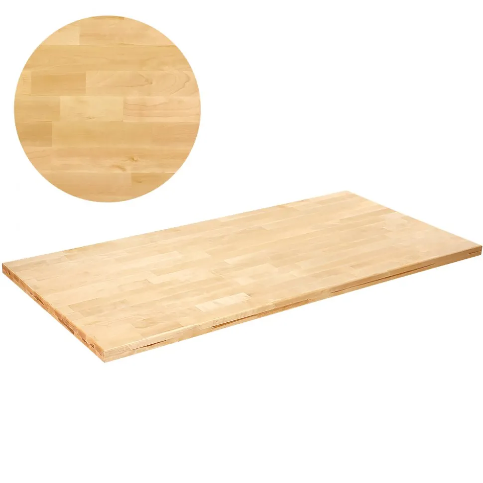 VEVOR Wood Table Top, Holds up to 330 lb, 29.5" x 23.6" x 1.5" Rectangular Countertop for Height Adjustable Electric Standing Desk Frame, Universal Solid One-Piece Maple Desktop for Office & Home Desk