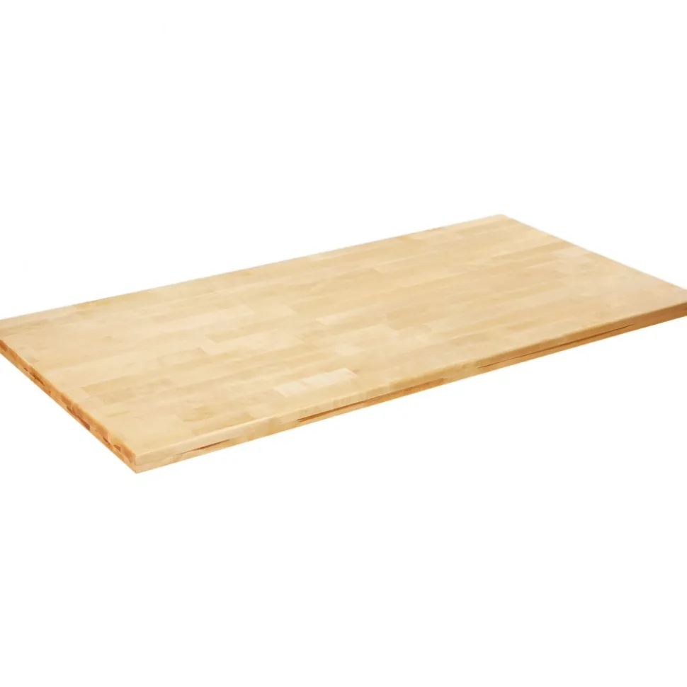 VEVOR Wood Table Top, Holds up to 330 lb, 29.5" x 23.6" x 1.5" Rectangular Countertop for Height Adjustable Electric Standing Desk Frame, Universal Solid One-Piece Maple Desktop for Office & Home Desk