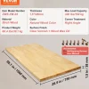 VEVOR Wood Table Top, Holds up to 330 lb, 59.1" x 29.5" x 1.5" Rectangular Countertop for Height Adjustable Electric Standing Desk Frame, Universal Solid One-Piece Maple Desktop for Office & Home Desk