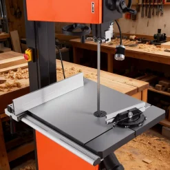 VEVOR Woodworking Bandsaw, 18-Inch, Band Saw with 2240W 3HP Motor, 16-Inch Maximum Cutting Height, 27.2 x 20 in Cast Iron Table, with 360° Work Light, Miter Gauge, Fence, Band Saw for Woodworking
