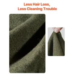 VEVOR Wool Camping Blanket, Large Warm Stadium Blanket, Waterproof & Windproof, Flame Retardant, Great for Outdoors, Picnics, Hiking, Sports Events, Travel, 64" x 88" (80% Wool), Army Green