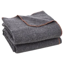 VEVOR Wool Camping Blanket, Large Warm Stadium Blanket, Waterproof & Windproof, Flame Retardant, Great for Outdoors, Picnics, Hiking, Sports Events, Travel, 64
