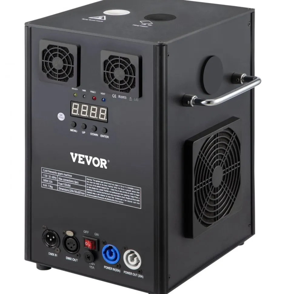 VEVOR 400W 2pcs Large Stage Equipment Special Effect Machine, Smart DMX Control Stage Equipment Showing Machine, Stage Lighting Effect Machine with Wireless Remote Control for Musical Show, Wedding