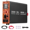 VEVOR 2000W Sump Pump Battery Backup System, LCD Display, Auto Switches to Battery Inverter Power for Sump Pump, Pure Sine Wave, for Basement Protection Emergency Power Outage, Batteries Not Included