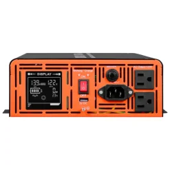 VEVOR 2000W Sump Pump Battery Backup System, LCD Display, Auto Switches to Battery Inverter Power for Sump Pump, Pure Sine Wave, for Basement Protection Emergency Power Outage, Batteries Not Included