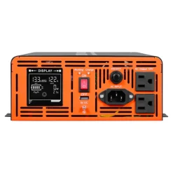 VEVOR 2500W Sump Pump Battery Backup System, LCD Display, Auto Switches to Battery Inverter Power for Sump Pump, Pure Sine Wave, for Basement Protection Emergency Power Outage, Batteries Not Included