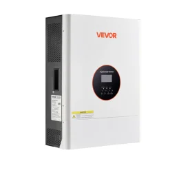 VEVOR 6000W 48V Hybrid Solar Inverter, 120V/240V Split Phase, Built-in 120A MPPT Solar Controller, Low Frequency Pure Sine Wave Power Inverter Charger, for Lead Acid Lithium Battery Off-Grid Systems