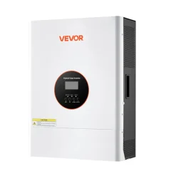 VEVOR 6000W 48V Hybrid Solar Inverter, 120V/240V Split Phase, Built-in 120A MPPT Solar Controller, Low Frequency Pure Sine Wave Power Inverter Charger, for Lead Acid Lithium Battery Off-Grid Systems