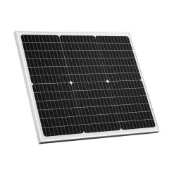 VEVOR 50W 12V Solar Battery Charger Maintainer, Mono Solar Panel Trickle Battery Charger with Upgraded MPPT Controller, IP65 Waterproof for Car Boat RV Trailer Flat Rooftop (Bracket Not Included)