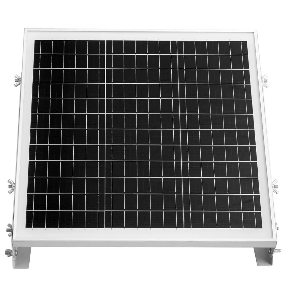 VEVOR 20W 12V Solar Battery Trickle Charger Maintainer, Mono Solar Panel Battery Charger with Built-in MPPT Controller & Adjustable Mount Bracket, IP65 Waterproof for Car Boat RV Trailer House Roof