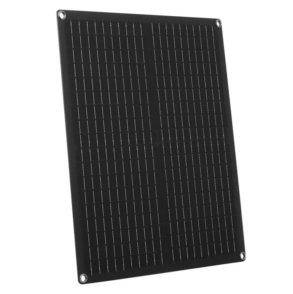 VEVOR 30W 12V Solar Panel Battery Charger, Solar Battery Trickle Charger Maintainer with Built-in Smart Controller & 3 Connection Cables, IP67 Waterproof Portable for RV Car Motorcycle Boat Van Camper