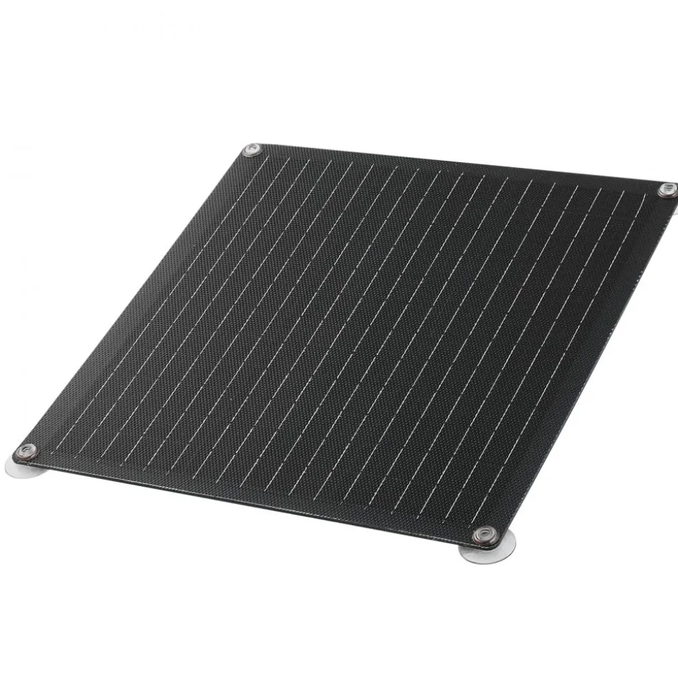 VEVOR 20W 12V Solar Panel Battery Charger, Solar Battery Trickle Charger Maintainer with Built-in Smart Controller & 3 Connection Cables, IP67 Waterproof Portable for RV Car Motorcycle Boat Van Camper