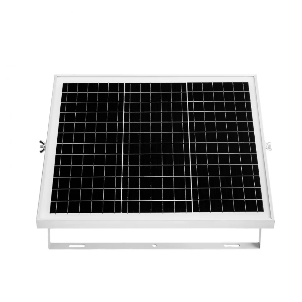 VEVOR 20W 12V Solar Panel Battery Charger, Solar Battery Trickle Charger Maintainer with Built-in Controller & 0-60° Adjustable Pole Mount Bracket, IP67 for Gate Fence Farm Lawn (Fit 1.5" - 3" Poles)