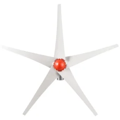 VEVOR 800W 12V Wind Turbine Generator, 5-Blade Wind Turbine Kit with MPPT Controller, High-Efficiency 3-Phase AC Permanent Wind Power Generator for RVs, Boats, Home, Farm (Tower Pole Not Included)