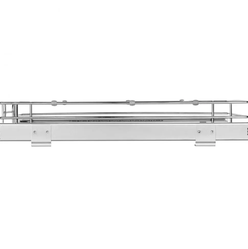 VEVOR 12.5"Wx16.5"Dx3.5"H Pull Out Cabinet Organizer, Heavy Duty Slide Out Pantry Shelves, Steel Roll Out Drawers, Sliding Drawer Storage for Home Under Sink, 14"Wx17.5"Dx7"H Install Size for Cabinet
