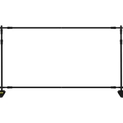 VEVOR 10 x 8 Ft Backdrop Banner Stand Adjustable Height and Width Newest Step and Repeat for Trade Show Wall Exhibitor Photo Booth Background
