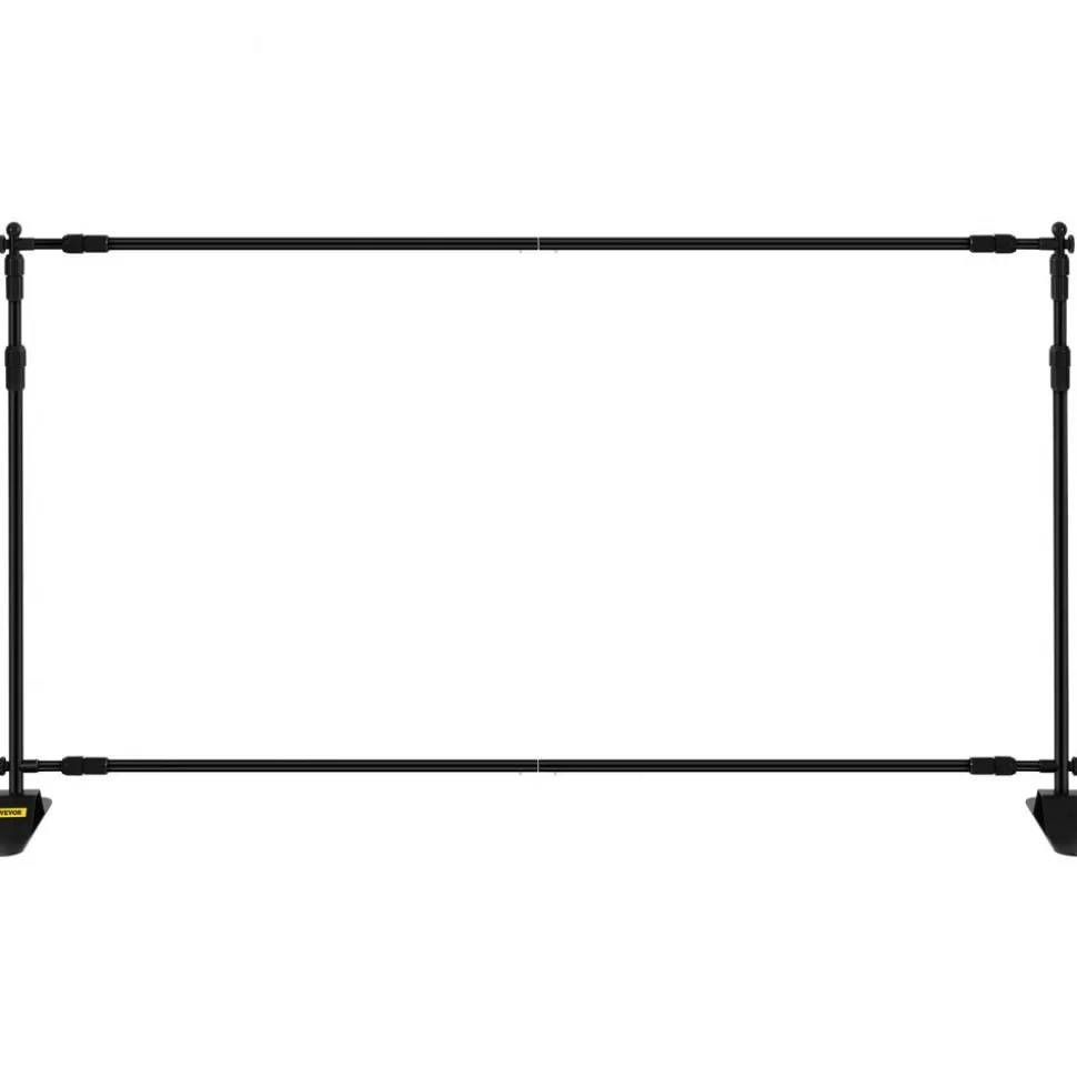 VEVOR 10 x 8 Ft Backdrop Banner Stand Adjustable Height and Width Newest Step and Repeat for Trade Show Wall Exhibitor Photo Booth Background
