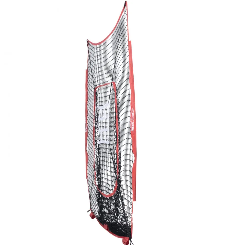 VEVOR 7x7 ft Baseball Softball Practice Net, Portable Baseball Training Net for Hitting Batting Catching Pitching, Backstop Baseball Equipment Training Aids with Strike Zone (Net Only)