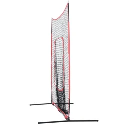 VEVOR 7x7 ft Baseball Softball Practice Net, Portable Baseball Training Net for Hitting Batting Catching Pitching, Backstop Baseball Equipment Training Aids with Carry Bag and Strike Zone