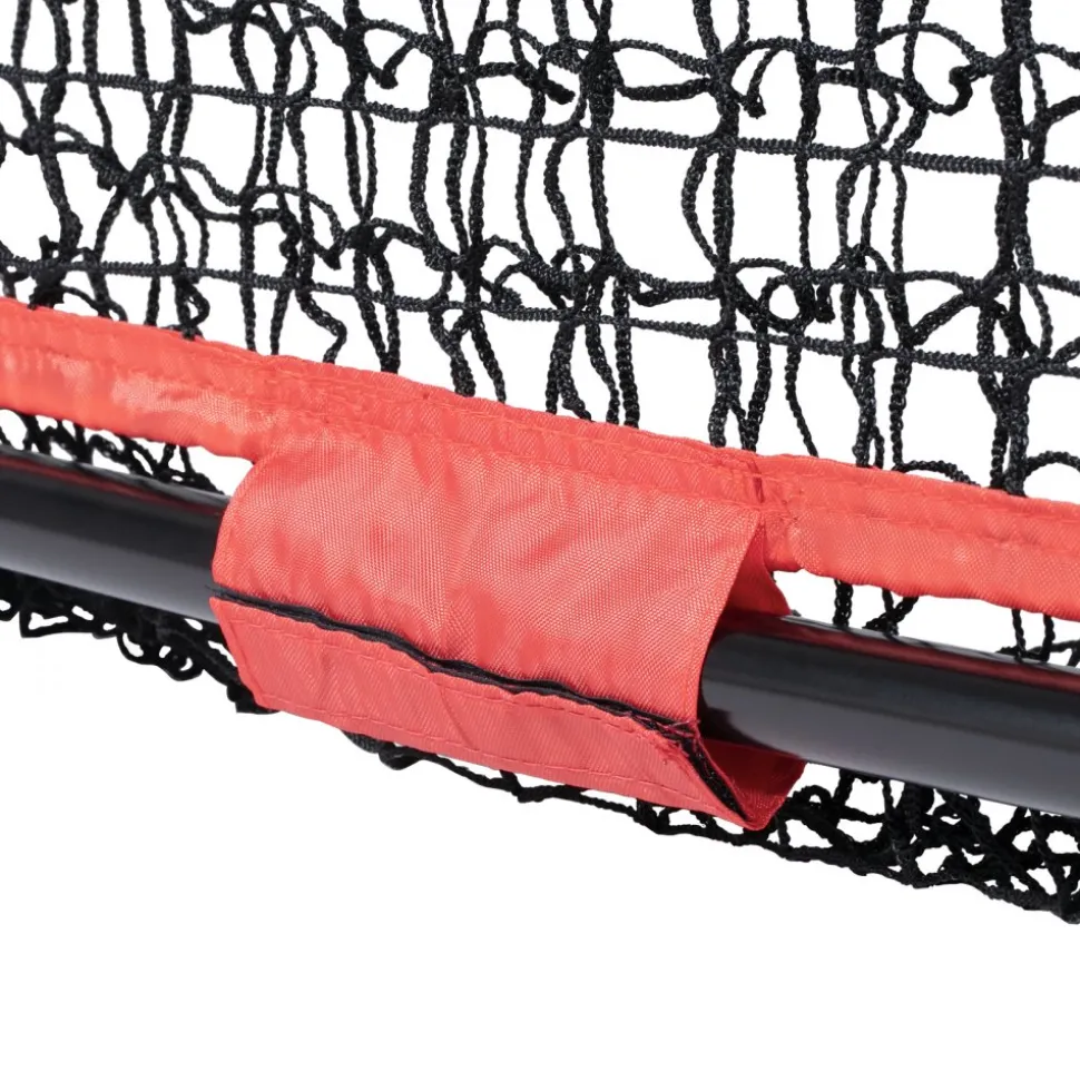 VEVOR 7x7 ft Baseball Softball Practice Net, Portable Baseball Training Net for Hitting Catching Pitching, Backstop Equipment with Bow Frame, Carry Bag, Strike Zone, 12 Balls, Tee, and Ball Collector