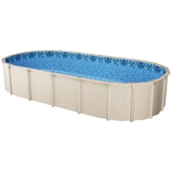 VEVOR 15 x 30 ft Oval Pool Liner, Overlap Style Above Ground Pool Liners, 48-to-54inch Wall Height, Durable Pool Liner, Standard Gauge Vinyl, for Steel Sided Above-Ground Swimming Pools