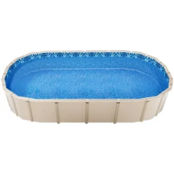 VEVOR 15 x 30 ft Oval Pool Liner, Overlap Style Above Ground Pool Liners, 48-to-54inch Wall Height, Durable Pool Liner, Standard Gauge Vinyl, for Steel Sided Above-Ground Swimming Pools