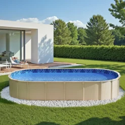 VEVOR 15 x 30 ft Oval Pool Liner, Overlap Style Above Ground Pool Liners, 48-to-54inch Wall Height, Durable Pool Liner, Standard Gauge Vinyl, for Steel Sided Above-Ground Swimming Pools